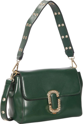 

Bagkok Women Evening/Party Green PU Sling Bag