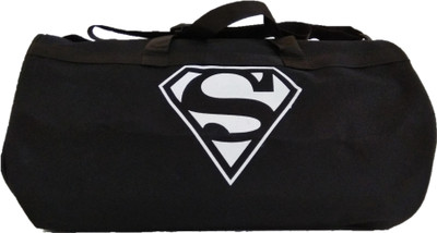 

DARA BLACK SUPERMAN LOGO PRINTED GYM BAG gym bag(Black, Kit Bag, Black;with white superman logo print