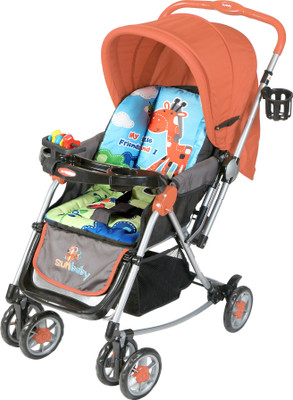 

Sunbaby Tall Buddy Giraffe Stroller with Rocking Stroller(3, Orange)