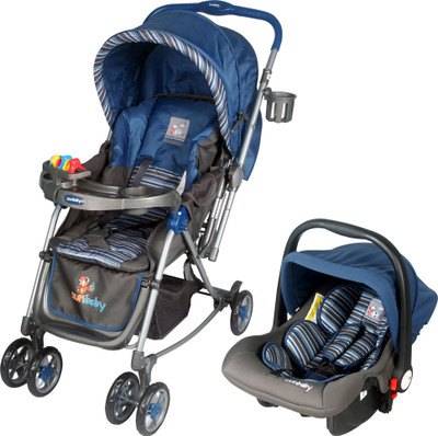 

Sunbaby Rocking Travel System Stroller(3, Blue)