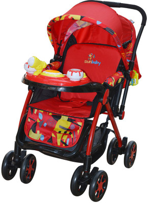 Sunbaby Bongo Stroller Stroller(3, Red, Black), Black;red