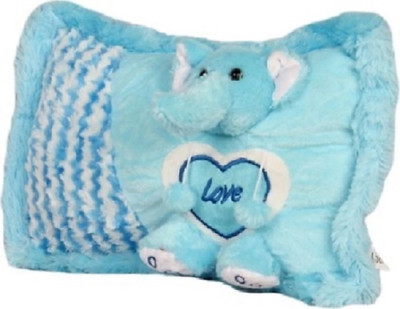 

ClueSteps Soft & Smooth Cushion for your Cute & Adorable kids - 30 cm(Sky Blue, Multicolor), Multicolor;sky blue