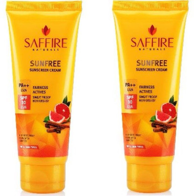 

Saffire Sunfree Sunscreen Cream with Fairness Actives - SPF 30 PA+(120 g)