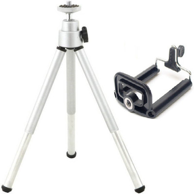 

ReTrack Adjustable Mini Mobile Phone Camera Stand With Bracket Tripod(Silver, Supports Up to 500 g)