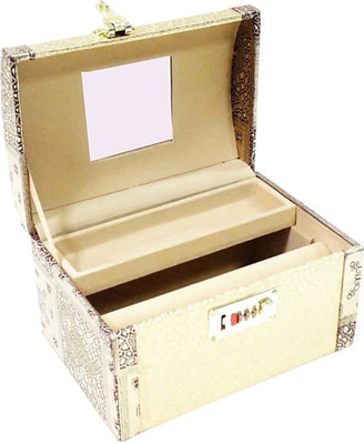 

Haryana Craft New Stylish Palki Vanity Box / Cosmetic Box / Jewellery Box / Bangle Box In Heavy Hard Coated Material With Lock Made in heavy Hard Coated Velvet Material With Lock System, Dimension 24*15*18 Com, Use in Make Up, Cosmetic, Jewellery Bangle &