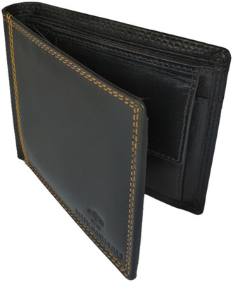 

NUKAICHAU Men Black Genuine Leather Wallet(6 Card Slots)