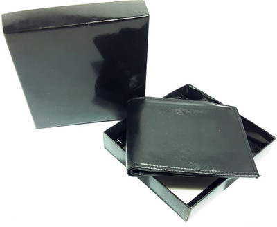 

AZOON WORLD Men Black Genuine Leather Wallet(3 Card Slots)