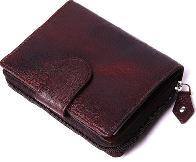

myseeku Girls Casual, Formal Brown Genuine Leather Wallet(7 Card Slots), Brown (two ton)