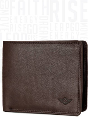 

Metronaut Men Brown Genuine Leather Wallet(9 Card Slots)