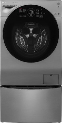 

LG 12/8 kg Fully Automatic Twin Load Washer with Dryer with In-built Heater Silver(FH6G1BCHK6N_F8K5XNK4), Stainless steel