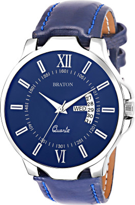

Braton BT1207 Quartz Analog Blue Round Dial Men's & Boy's Watch Watch - For Men
