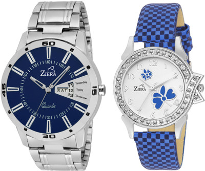 

Ziera ZR7040-8049 Silver Couple combo Men and women Watch - For Couple