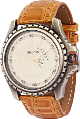 

Braton BT1225 Quartz Analog White Round Dial Men's & Boy's Watch Watch - For Men