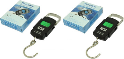 

KHARGADHAM Portable Handheld 50 Kg Electronic Led Travel Luggage Weighing Scale (SET OF 2) Weighing Scale(Multicolor)