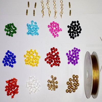 

Valuebuy Crystal beads for jewelery making - Necklace, Anklets, Bracelets etc