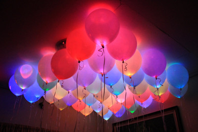 

Aone Solid LED Glowing Balloons(set of 25pcs) Balloon(Multicolor, Pack of 1)