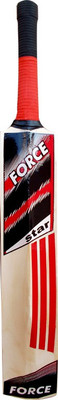 Netco Power Popular Willow Red and Black Cricket Bat Poplar Willow Cricket Bat(700-900 kg