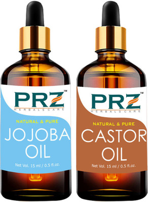 

PRZ Combo of Castor Arandi Oil and Jojoba Carrier oil ( Each 15ml )(15 ml)