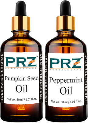 

PRZ Combo of Pumpkin Seed Carrier oil & Peppermint Oil (Each 30ml )(30 ml)