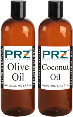 

PRZ Combo of Olive Oil and Coconut Oil (Each 200ml) (200 ml)