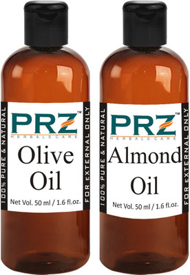 

PRZ Combo of Olive Oil and Almond Oil (Each 50ml)(50 ml)