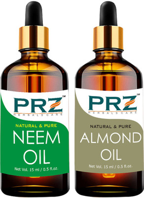 

PRZ Combo of Neem Carrier oil and Almond oil (Each 15ML )(15 ml)