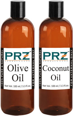 

PRZ Combo of Olive Oil and Coconut Oil (Each 100ml)(100 ml)