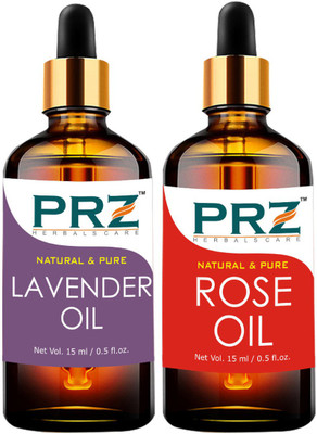 

PRZ Combo of lavender Essential oil and Rose Essential oil ( Each 15ml )(15 ml)