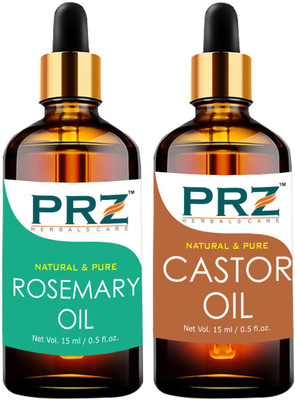 

PRZ Combo of Rosemary oil and Castor oil (Each 15ML )(15 ml)