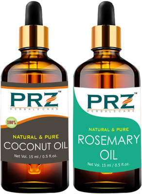 

PRZ Combo of Coconut Cold Pressed oil and Rosemary Essential oil ( Each 15ml )(15 ml)