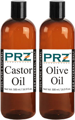 

PRZ Combo of Olive Oil and Castor Oil (Each 500 ML)(500 ml)