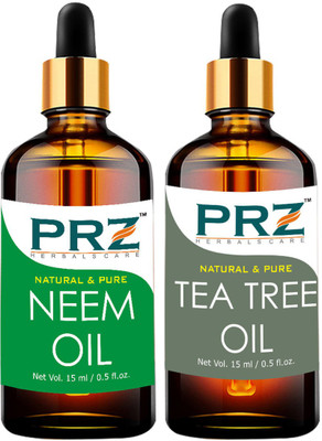 

PRZ Combo of Neem Carrier Oil and Tea tree oil (Each 15ML )(15 ml)