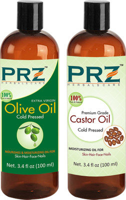 

PRZ Combo of Olive Oil+Castor Oil (Each 100ml)(100 ml)