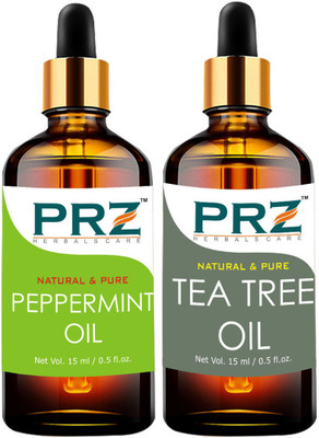 

PRZ Combo of Peppermint oil and Tea tree oil (Each 15ML )(15 ml)