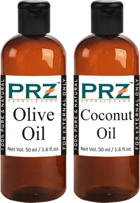 

PRZ Combo of Olive Oil and Coconut Oil (Each 50ml)(50 ml)