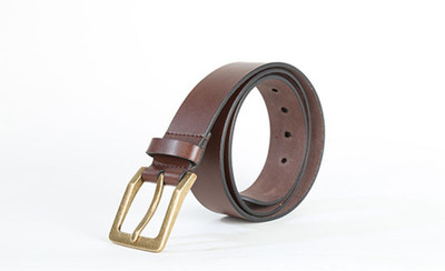 

Just Differ Men Casual, Party, Evening Brown Genuine Leather Belt