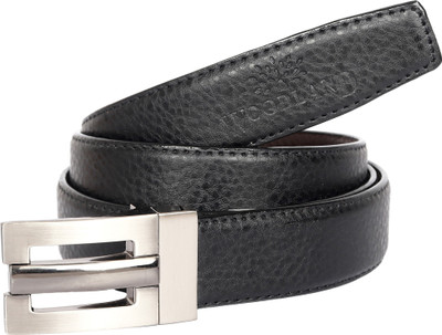 

RK ENTERPRISES Men Formal Black Genuine Leather Reversible Belt, Black;brown
