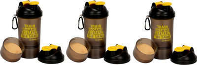 

GLOBALSHOP Shaker Bottle Soot Yellow 500 ml Shaker(Pack of 3, Multicolor)