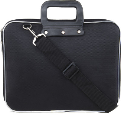 

exit9 Expandable Laptop polyester Bag Shoulder Bag for Men & Women Medium Briefcase - For Men & Women(Black)