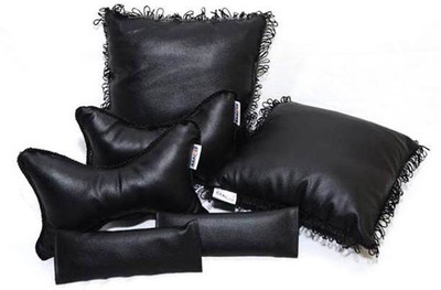 

Raaisin Black Leatherite Car Pillow Cushion for Maruti Suzuki(Rectangular, Pack of 6)