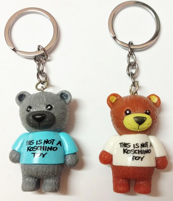 

RB 3D TEDDY BEAR PAIR KEYCHAIN Key Chain(Multicolor)