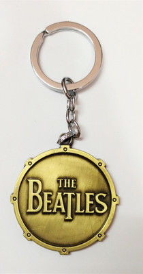 RB The beatles Logo double sided keychain Key Chain(Gold)