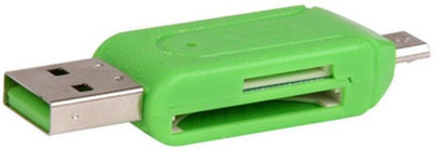 

Oxza USB 2.0 + Micro OTG TF T-flash for Cell Phone PC Card Reader(Green)