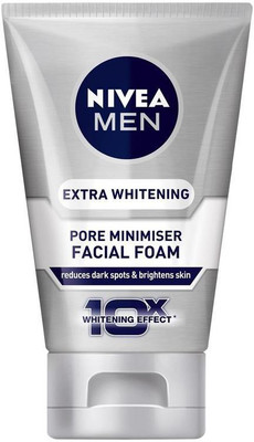 

Nivea Men Extra White Deep Clean Foam With 10x Whitening Effect - 100g(100 g)