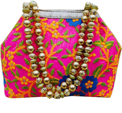 

Craftbazaar Party Pink Clutch