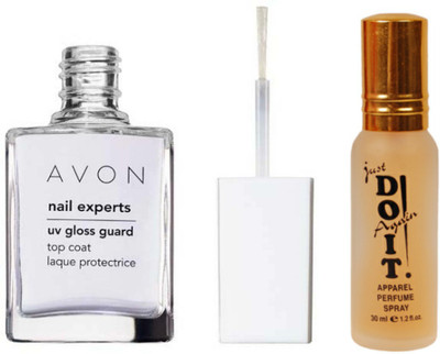 

Avon Anew Nail Experts Uv Gloss Guard Top Coat Sprightly Mint 624-086 (8 ml) with one do it perfume 30 ml(Set of 2)