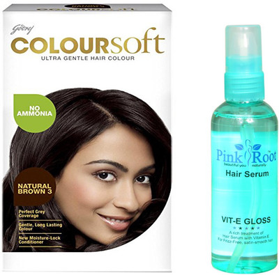 

Pink Root Hair Serum, Godrej Coloursoft Natural Brwon No. 3(Set of 2)