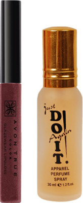 

Avon Anew True Color Glazewear Lipgloss (6 g, Shimmered) with one do it perfume 30 ml(Set of 2)