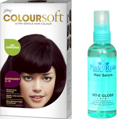 

Pink Root Hair Serum, Godrej Coloursoft Burgundy No. 3.16(Set of 2)