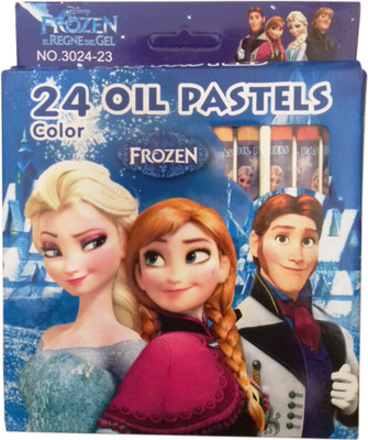 

kidoz kingdom 24 COLOURS OIL PASTELS CRAYONS - FROZEN(MULTICOLOURS)